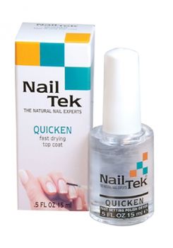 2 τμχ. Στεγνωτικό βερνίκι Top Coat -Nail Tek QUICKEN 15ml