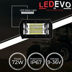 Μπάρα led αυτοκινήτου 72W 9-36V LD21WL103 