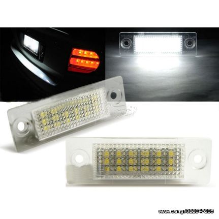 Led Φαναράκια Πινακίδας Για Vw Touran ,Jetta , Caddy ,Passat ,Transporter / Skoda Superb Canbus Ζευγάρι 2 Τεμάχια