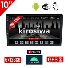 6GB Kirosiwa οθόνη 10" ιντσών Android με GPS (WI-FI Youtube USB 2-DIN ηχοσύστημα αυτοκινήτου πλοηγός MP3 MP5 Bluetooth Mirrorlink 4x60W Universal) RX-9682
