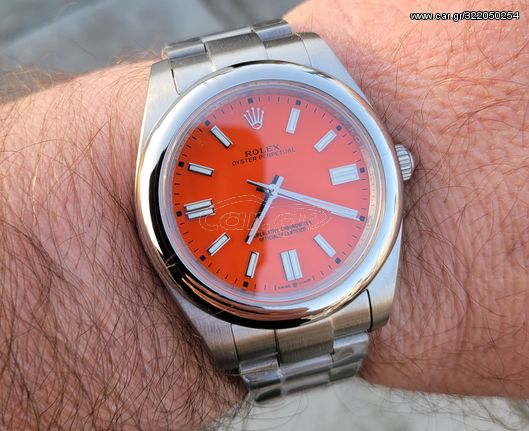 Rolex replica 41μμ oyster perpetual αντιγραφη