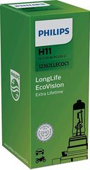 PHILIPS H11 12V 55W PGj19-2 LongerLife ECOVision (12362LLECOC1) 1τμχ