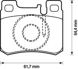 ΤΑΚΑΚΙΑ ΟΠ. MERCEDES 190 W201, C-CLASS W202, E-CLASS W124,C124,S124 (JURID) WVA 20687-21301