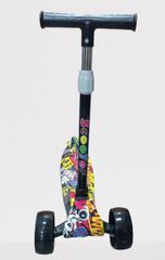 Ηλεκτρικά Πατίνια 2024 Scooter Παιδικό Πατίνι Τρίτροχο grafiti πολυχρωμο