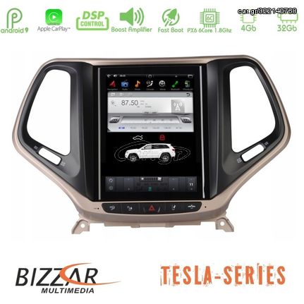 Bizzar Jeep Cherokee 2014-2019 Tesla 10.4" Navigation