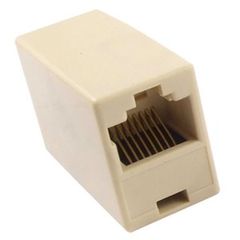 POWERTECH RJ 45 εξάρτημα UTP (μούφα), θηλυκό/θηλυκό, 8p8c, λευκό