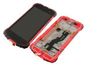 ULEFONE LCD και back cover για smartphone Armor 2, κόκκινο