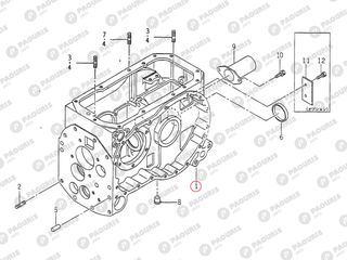 Κιβώτιο διαφορικου Iseki: 1560-240-001-90-thumb-1