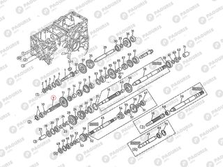 2ος (δεύτερος) άξονας σασμάν Kubota: 66591-14211-thumb-1