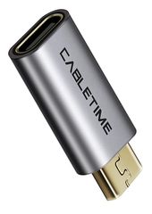 CABLETIME αντάπτορας OTG USB Type-C σε USB 2.0 Micro B C160, γκρι