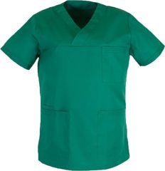 Ιατρική Μπλούζα V τύπο φάκελο Unisex Καπαρντίνα 170γρ/τμ 65% pol / 35% cotton MARK965 GREEN
