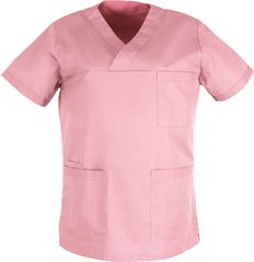 Ιατρική Μπλούζα V τύπο φάκελο Unisex Καπαρντίνα 170γρ/τμ 65% pol / 35% cotton MARK965 PINK
