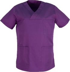 Ιατρική Μπλούζα V τύπο φάκελο Unisex Καπαρντίνα 170γρ/τμ 65% pol / 35% cotton MARK965 PURPLE