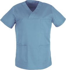 Ιατρική Μπλούζα V τύπο φάκελο Unisex Καπαρντίνα 170γρ/τμ 65% pol / 35% cotton MARK965 SKY BLUE