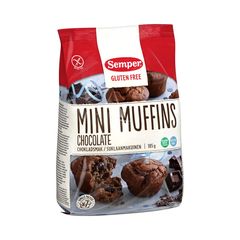 Μάφιν με Σοκολάτα Semper Mini Muffins Chocolate Gluten Free Lactose Free 185g