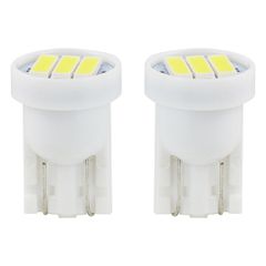 Amio - Λαμπάκια LED 3SMD 7020 τύπου T10 βάση W5W W2.1x9.5d τάση λειτουργίας 12V απόδοσης 0.4W χρώμα λευκό για Επιβατικά Αυτοκίνητα - 2 τεμ. (01096/AM)
