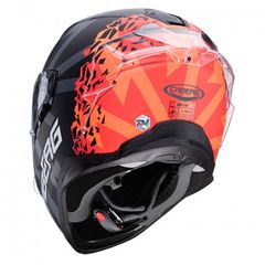 Κράνος Caberg Drift Evo Storm μαύρο-κόκκινο fluo- πορτοκαλί fluo ματ-thumb-2