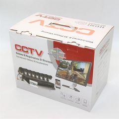 Ολοκληρωμένο πακέτο παρακολούθησης CCTV με 8 κάμερες καλώδια τροφοδοτικά βύσματα και σκληρό δίσκο