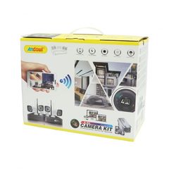 Ολοκληρωμένο πακέτο παρακολούθησης NVR WIFI kit με 4 κάμερες hd τροφοδοτικά βύσματα και σκληρό δίσκο
