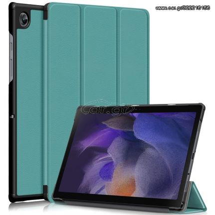 Θήκη Βιβλίο Tri-Fold με Βάση Στήριξης για Samsung Galaxy Tab A8 10.5 (2021) - Σκούρο Πράσινο