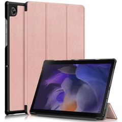 Θήκη Βιβλίο Tri-Fold με Βάση Στήριξης για Samsung Galaxy Tab A8 10.5 (2021) - Ροζέ Χρυσαφί