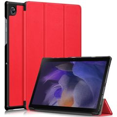 Θήκη Βιβλίο Tri-Fold με Βάση Στήριξης για Samsung Galaxy Tab A8 10.5 (2021) - Κόκκινο