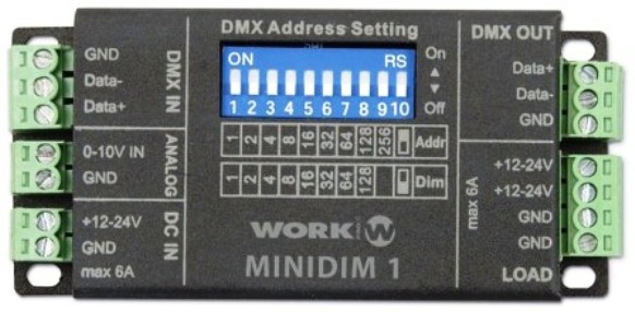 WORK MINIDIM 1 LED CONTROLLER DMX ΕΛΕΓΚΤΗΣ