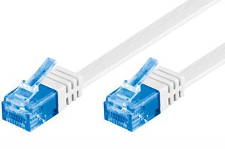 ΚΑΛΩΔΙΟ ΔΙΚΤΥΟΥ FLAT RJ45 CAT-6A 2M ΛΕΥΚΟ