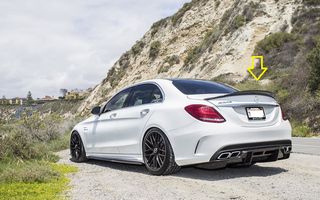 Αεροτομή MERCEDES C-Class W205 (2014->>) Dynamic Sport Design Μαύρο Γυαλιστερό 