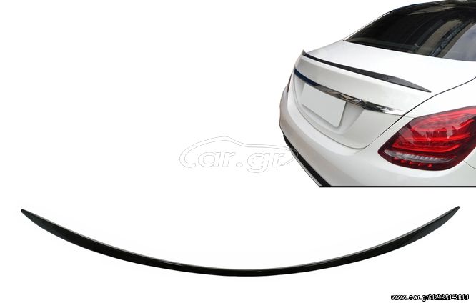 Αεροτομή Lip MERCEDES C-Class W205 (2014->>) Look AMG Μαύρο Γυαλιστερό