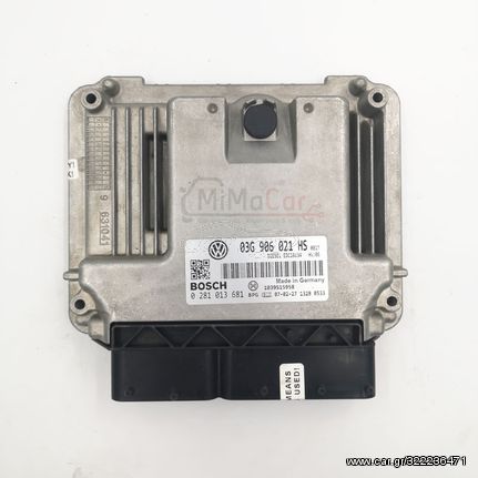 ECU VOLKSWAGEN CADDY 1.9 TDI, 0281013681, 03G906021HS, EDC16U34 0017, 1039S15958, 0 281 013 681, 03G 906 021 HS