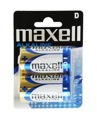 MAXELL αλκαλικές μπαταρίες LR20/D, 1.5V, 2τμχ (LR20M-2)
