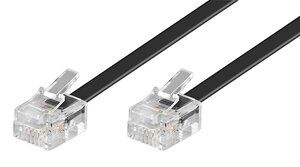 GOOBAY καλώδιο τηλεφώνου , RJ11 6P4C, CCA, 3m, μαύρο (50317)