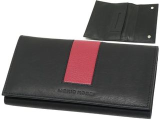 Mario Rossi EF 3038 BLACK RED καπνοθήκη δερμάτινη 3748725303804