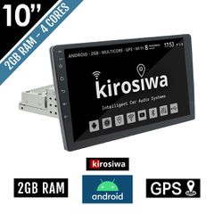 Hχοσύστημα Kirosiwa 1-DIN με οθόνη αφής 10" ιντσών, Android, GPS και WI-FI (Youtube Hotspot USB Bluetooth Mirrorlink αυτοκινήτου 1DIN 10" ίντσες MP3 MP5 Ελληνική πλοήγηση 1 DIN 4x60W Universal) KLS-81