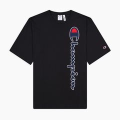 Champion Ανδρικό T-shirt με Στρογγυλή Λαιμόκοψη (217070-KK001) Μαύρο