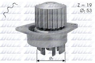 ΑΝΤΛΙΑ ΝΕΡΟΥ DOLZPA683CITROEN-PEUGEOT PEUGEOT 106 206 307 PARTN,C SAX XSAR C4 C113 1201A2 1201E5 1201H4 1609315180 1609417280 1623095680 E111415 E111657 10683 506595 538 0052 10 538005210 854915 85-49