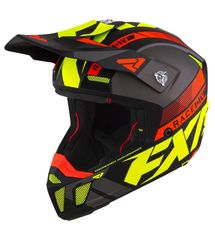 FXR Κράνος Clutch 1250gr. Boost Hi-Vis / Nuke Red /Grey XS/S/M