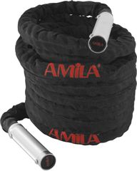 Amila Σχοινι Για Cross Fit Polyester Battle Rope 38Mmx15M Με Λαβες (84554)