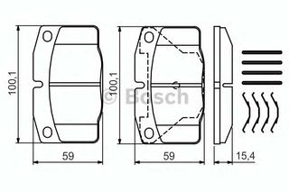 ΤΑΚΑΚΙΑ ΕΜ. OPEL ASCONA-KADETT-MANTA-REKORD-VECTRA (BOSCH) WVA 20939