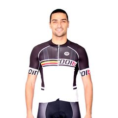 DOLTCINI Ποδηλατική μπλούζα Ανδρική-Unisex Κοντό μανίκι SANTIAGO Belgium champ pro