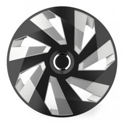 Amio - ΤΑΣΙΑ 15" HUBCAP VECTOR RC SILVER BLACK - ΣΕΤ 4 ΤΕΜ. ΣΕ ΚΟΥΤΙ (5230/AM)