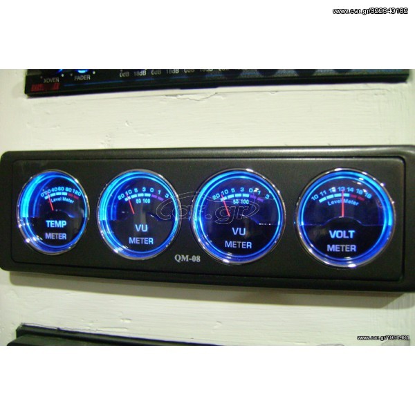 VU METER ΑΥΤΟΚΙΝΗΤΟΥ QM-08 .