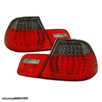 Πισινά Φανάρια Set Για Bmw 3 E46 Coupe 99-03 Led Red/Smoke Eagle Eyes