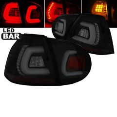Πισινά Φανάρια Set Για Vw Golf V (5) 03-08 Led Bar Μαύρο/Φιμέ Sonar