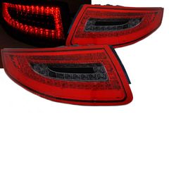 Πισινά Φανάρια Set Για Porsche Carrera 911 997 04-08 Led Κόκκινο/Φιμέ Depo