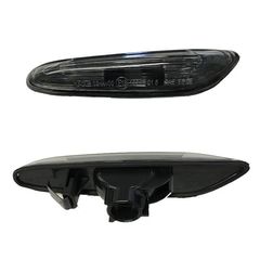Πλαϊνά Φλας Φτερού Για Bmw 1 E81 / E82 / E87 / E88 / 3 E90 / E91 / E92 / E93 / X1 E84 Black/Smoke 2 Τεμάχια-thumb-1
