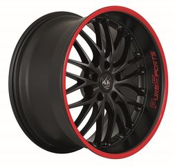 Barracuda Voltec T6 mattblack puresports color trim κόκκινο 9x19