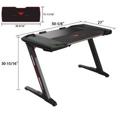 Gaming Γραφείο - Eureka Ergonomic® ERK-EDK-Z2BK-thumb-1