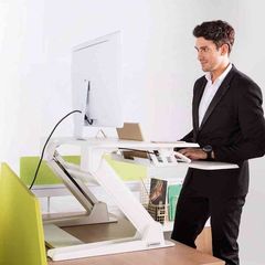 Gaming Γραφείο - Eureka Ergonomic® CV-PRO36 (White)-thumb-1